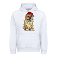 White christmas bulldog Urban Hoodie - RanaPortraitStore