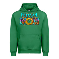 Emerald blessed mom sunflower Urban Hoodie - Zillion Design Studio