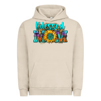Pigment French Oak blessed mom sunflower Urban Hoodie - Zillion Design Studio
