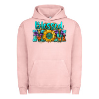 Pigment Salmon blessed mom sunflower Urban Hoodie - Zillion Design Studio