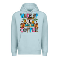 Blue Mist wake up and smell the coffee Premium Hoodie - Zillion Design Studio