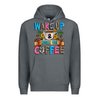Rock wake up and smell the coffee Premium Hoodie - Zillion Design Studio