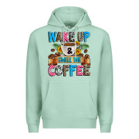 Seafoam wake up and smell the coffee Premium Hoodie - Zillion Design Studio