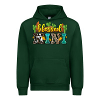 Forest Green blessed mini Urban Hoodie - Zillion Design Studio