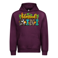 Mauve Wine blessed mini Urban Hoodie - Zillion Design Studio