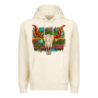 Tofu western christmas bull skull Premium Hoodie - RanaPortraitStore