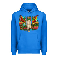 True Royal western christmas bull skull Premium Hoodie - RanaPortraitStore