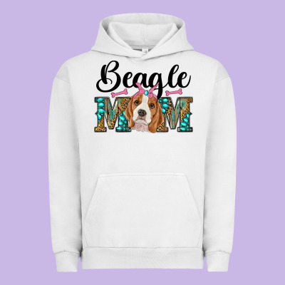 Western Beagle Mom Urban Hoodie Designed By Ranaportraitstore