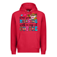 Cardinal start your morning with a cup of coffee Premium Hoodie - Zillion Design Studio