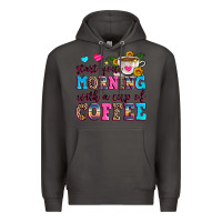 Smoke start your morning with a cup of coffee Premium Hoodie - Zillion Design Studio