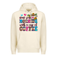 Tofu start your morning with a cup of coffee Premium Hoodie - Zillion Design Studio