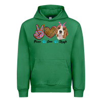 Emerald peace love beagle Urban Hoodie - RanaPortraitStore