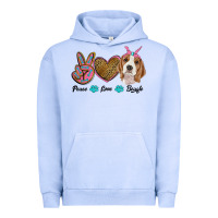 Pigment Grape Ice peace love beagle Urban Hoodie - RanaPortraitStore