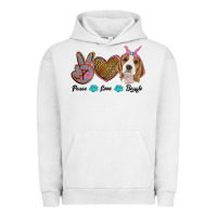 Pigment Lunar Rock peace love beagle Urban Hoodie - RanaPortraitStore