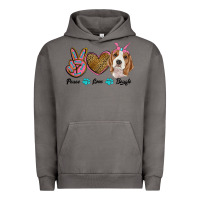 Pigment Tornado peace love beagle Urban Hoodie - RanaPortraitStore