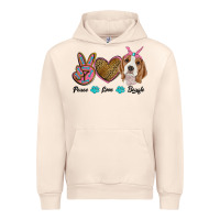 Sandshell peace love beagle Urban Hoodie - RanaPortraitStore
