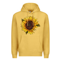 Antique Gold sunflower Premium Hoodie - RanaPortraitStore
