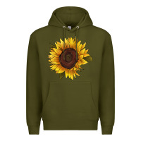 Army Green sunflower Premium Hoodie - RanaPortraitStore