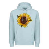 Blue Mist sunflower Premium Hoodie - RanaPortraitStore