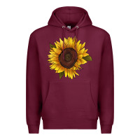 Burgundy sunflower Premium Hoodie - RanaPortraitStore