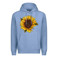 Colony Blue sunflower Premium Hoodie - RanaPortraitStore