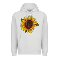 Dove Grey sunflower Premium Hoodie - RanaPortraitStore