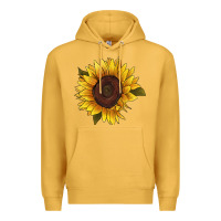 Mustard sunflower Premium Hoodie - RanaPortraitStore