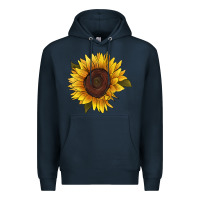 Navy sunflower Premium Hoodie - RanaPortraitStore