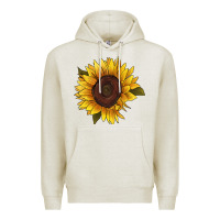 Oatmeal Heather sunflower Premium Hoodie - RanaPortraitStore