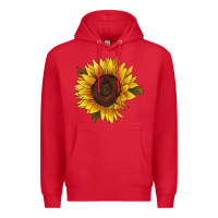 Red sunflower Premium Hoodie - RanaPortraitStore