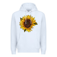 White sunflower Premium Hoodie - RanaPortraitStore
