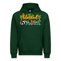 Forest Green blessed mama Urban Hoodie - Zillion Design Studio