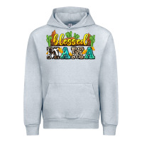 Heather Grey blessed mama Urban Hoodie - Zillion Design Studio