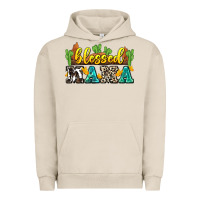 Pigment French Oak blessed mama Urban Hoodie - Zillion Design Studio