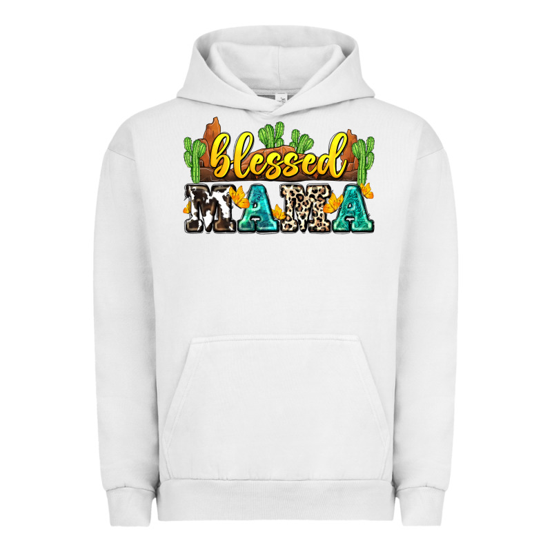 Blessed Mama Urban Hoodie by Zillion Design Studio | Teevron
