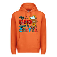 Carrot my blood type is coffee Premium Hoodie - Zillion Design Studio