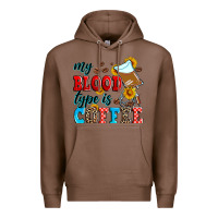 Chestnut my blood type is coffee Premium Hoodie - Zillion Design Studio