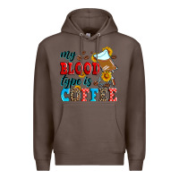 Coffee my blood type is coffee Premium Hoodie - Zillion Design Studio