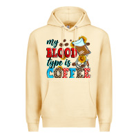 Pina Colada my blood type is coffee Premium Hoodie - Zillion Design Studio