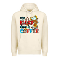 Tofu my blood type is coffee Premium Hoodie - Zillion Design Studio