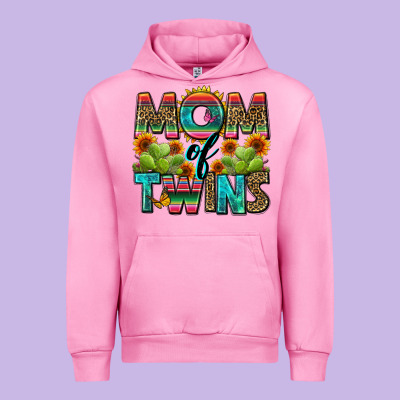 Mom Of Twins Urban Hoodie Designed By Zillion Design Studio