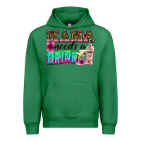 Emerald mama needs a drink Urban Hoodie - Zillion Design Studio