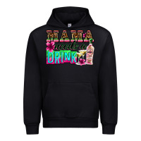 Foreset Green mama needs a drink Urban Hoodie - Zillion Design Studio