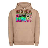Pigment Burro mama needs a drink Urban Hoodie - Zillion Design Studio
