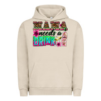 Pigment French Oak mama needs a drink Urban Hoodie - Zillion Design Studio