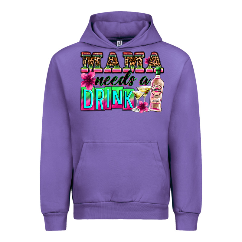 Mama Needs A Drink Urban Hoodie by Zillion Design Studio | Teevron