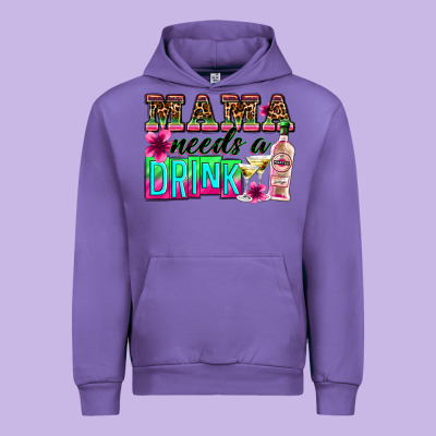 Mama Needs A Drink Urban Hoodie Designed By Zillion Design Studio