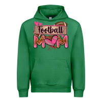 Emerald football mom with leopard Urban Hoodie - Zillion Design Studio