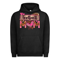 Pigment Black football mom with leopard Urban Hoodie - Zillion Design Studio