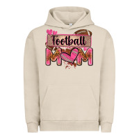 Pigment French Oak football mom with leopard Urban Hoodie - Zillion Design Studio